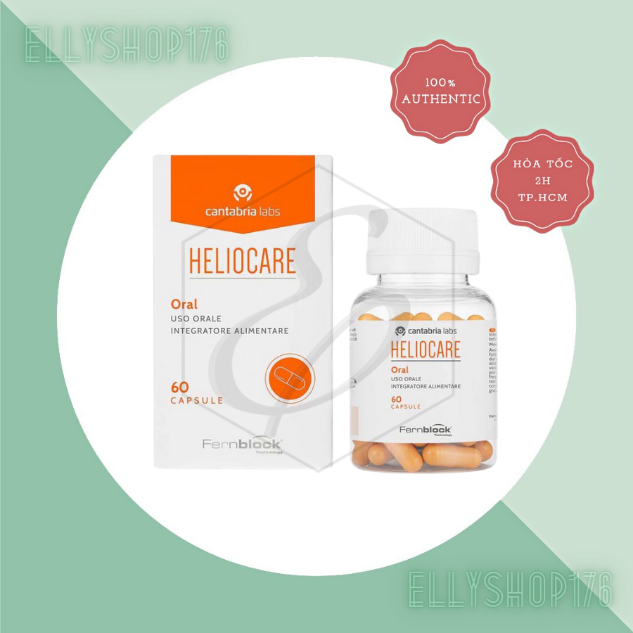 Viên uống Heliocare Oral giúp hạn chế lão hóa da, bảo vệ da và chống nắng (60 viên)